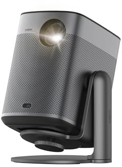 XGIMI Halo+ GTV 1080P Portable Projector, Google TV with Licensed Netflix, 700 ISO Lumens, 2 x 5W Harman Kardon, Auto Focus, ISA, Wi-Fi, 200” Screen, Built-in Battery, with Sta