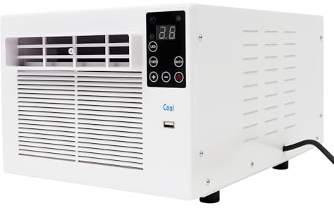 Mini Klimaanlage Mobile Luftkühler mit Fernbedienung | 280W Tragbare Kühler Lüfter Freistehend Klimaanlage für Zuhause, Büro & Camping (41.5*28.3*20.5cm)