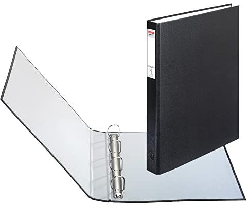 Herlitz Ringbuch maX.file pRotect A4, 1 Stück, 4-Ring-Kombi-Mechanik, 25 mm Füllhöhe, schwarz