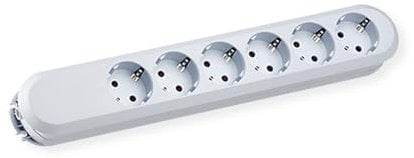 Bachmann Steckdosenleiste Schutzkontakt Smart, 381246K, Weiß
