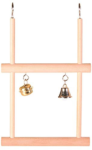 Trixie 5822 Trapezschaukel, doppelt, Holz, 12 × 20 cm