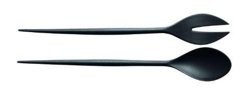 Normann Copenhagen Salatbesteck, Schwarz, 30 cm x 4,5 cm