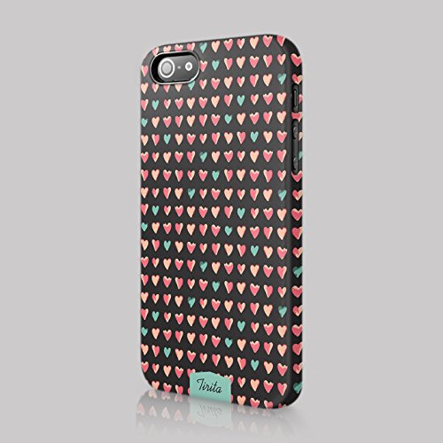 Tirita Phone Case Compatible with iPhone 6 & 6s Hard Cover Trend Hearts Fashion