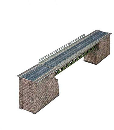 UMBUM Innovatives 3-D-Puzzle Eisenbahnbrücke Railway Collection Buildings H0 (1/87) 3D-Kartonmodellbausatz für Erwachsene und Kinder