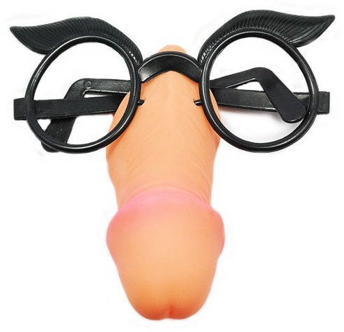 eeddoo® Penisbrille - Spaßartikel (Penisnase Willy Glasses Scherzbrille Scherzartikel Partygag Schwanzgesicht Erotik Sextoy Fun Damen Herren Frauen Männer Paare)