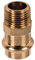 Sanitop-Wingenroth Rotguss-Pressfitting Übergangsnippel 4243g, 1 Stück, rot/gold, 12711 0
