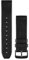 Garmin Quickfit Armband, 22mm, Leder, Schwarz, passend für Fenix 5/6/7 (außer S- & X-Modelle), Epix, Instinct Serie (außer S-Modelle), Forerunner 745/945/955, MARQ Serie, Quatix 6/7, Descent G1