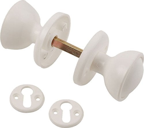 Weatherproof Mortice Or Rim Lock Door Knob & Furniture Kit White