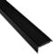 Vivol Treppenkantenprofil - Schwarz - Alu mit Gummi-Einlage - 42 x 22 x 1350 mm - 1 Stück