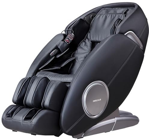 Massagesessel MX 12.0z - Elektrisch, Modern, für Ganzkörpermassage, mit Wärmefunktion, Liegefunktion, Zero Gravity, 2D, bis 150 kg, Schwarz - Massagestuhl, Relaxsessel mit Massagefunktion