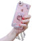 LCHDA für iPhone 7 / iPhone 8 Ringständer Diamant Hülle, Bling Glitzern Strass Glänzend Handyhülle Durchsichtig Klarer Kristall Steine Flexibel Silikon Stoßstange Schutzhülle mit Ring Halterung