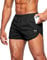 G Gradual Herren Laufshorts 7,6 cm schnell trocknend Gym Athletic Workout Kurze Shorts für Männer mit Futter und Reißverschlusstaschen - Schwarz - Mittel
