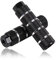 2 PCS Universal Bike Pegs,BMX Pegs 9mm, 3/8 Zoll – 26 Zähne, Aluminium Bike pegs, Mini BMX Fahrrad pegs, BMX zubehör pegs, rutschfest(schwarz)