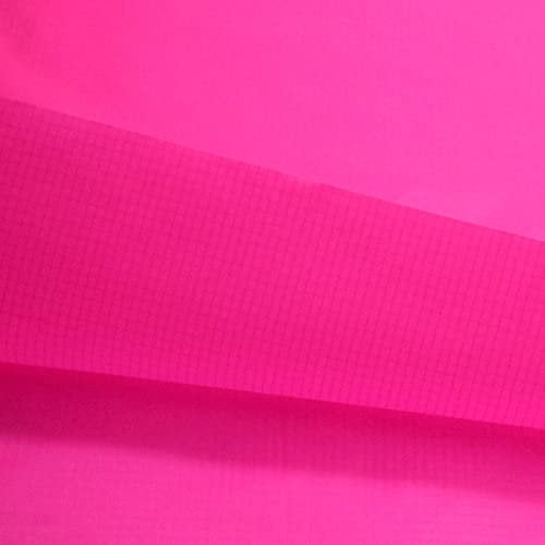 9KM DWLIFE 40D wasserdichtes Ripstop-Nylongewebe, 85 g, PU-Beschichtung, reißfest, für Outdoor-Abdeckung, Zelt, Drachen, Tasche, Material (Rosa, 1 Meter (100 cm x 152 cm)