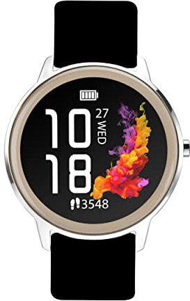 Sekonda Flex Womens Smart Watch with Heart Rate and Sleep Monitor, Daily Activity, Sports, Music, Weather and Message Functions, with Silicone Strap, 42 mm