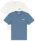 Wrangler Men's 2PACK Sign Off Tee True Navy T-Shirt, Blue, Large