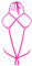 SHERRYLO Slingshot - Bikini Spider Extreme One Piece Sling Micro Bikinis G String Exotic Slutty Lingerie Set, Fucsia, Taglia Unica