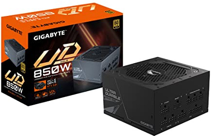 Gigabyte 850 W 80+ Plus Gold Vollmodulares ATX-Netzteil (GP-UD850GM PG5)