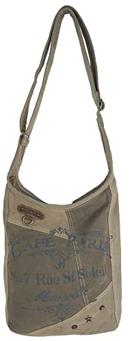 Sunsa Damen Umhängetasche. Hobo Tasche aus Canvas/Leinwand & Leder. Vintage Retro Stil Crossbody Bag. Große Crossover Schultertasche als Geschenkideen für Frauen | Vintage Retro Crossbody Bag. Große Crossover Schultertasche mit verstellbaren Henkel. Tolle Geschenkideen für Frauen