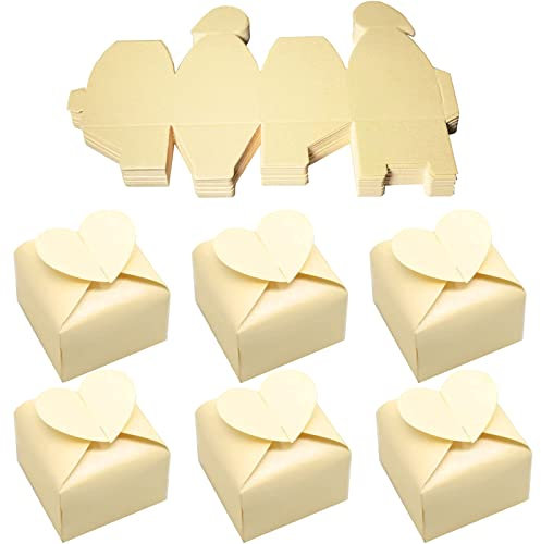 Hochzeit Süßigkeiten Schachtel - 50 Stück Hochzeit Süßigkeiten Box für Braut und Bräutigam