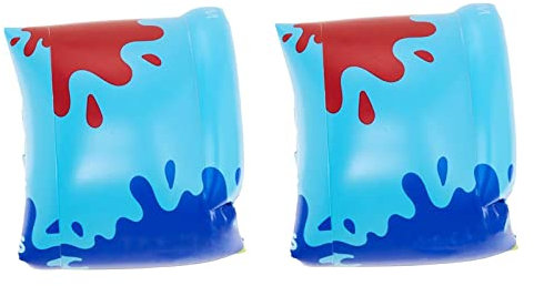 rockible Schwimmarm Schwimmringe Schwimmarm Schwimmkörper Schwimmflügel Hülsen Schwimmringe Pool Aufblasbare Arm Schwimmkörper Bänder, Blaue Runde