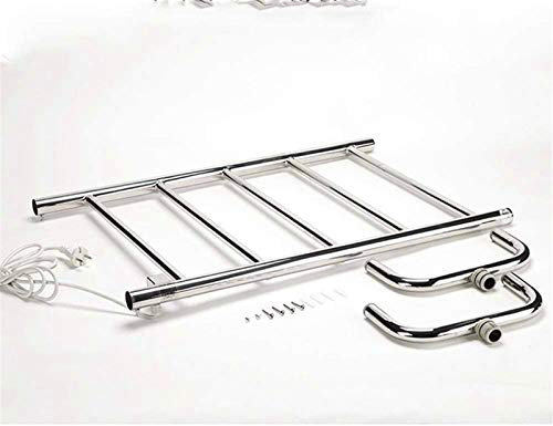 Heated Towel Rail Bathroom Wall Heater Towel Warmer,Freestanding Electric Towel Warmer Rack, 304 Stainless Energy Saving Steel Heated Towel Rack For Bathroom Curved Bar Design Bathroom Accessories