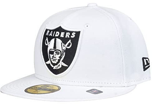 New Era 59Fifty Cap - XL Logo Las Vegas Raiders weiß - 7 5/8