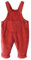 Panegy Salopette per neonati, in tinta unita, con bretelle, morbide, retrò, con bottoni, bavaglini monoblocco, per neonati, per primavera, autunno, Stil4/Rosso, 9-12 Mesi