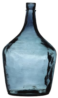 NATURAL LIVING Vase Dame Jeanne 2L Quartz en Verre Recycle D15,5CM X H25CM