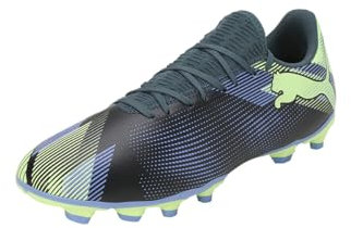 PUMA Mixte Future 7 Play FG/AG Soccer Shoe, Gray Skies-Elektro Purple-Fizzy Apple White, 41 EU