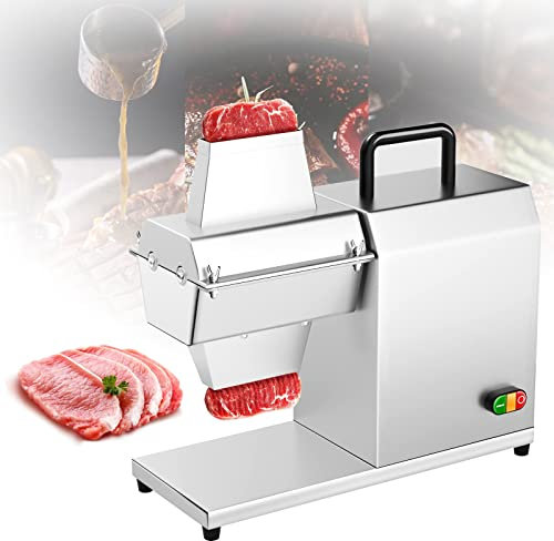 Commercial Meat Tenderizer, 450W Electric Meat Cuber Tenderizer Heavy Duty Meat Grinder with Stainless Steel Body for Tenderizing Beef Turkey Chicken Pork Mutton Fish Steak