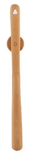 Schuhanzieher Mit Langem Griff Aus Holz, Magnetischer Schuhanzieher, Extra Langer Schuhanzieher, Schuhheber Aus Massivem Holz Für Ältere Und Schwangere Frauen (Color : Wood Color, Size : 50CM)