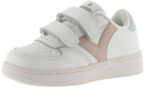 victoria Sneaker Tiempo 1124104 | Lederoptik & Farbige Einsätze & Klettverschlüsse für Kinder Unisex