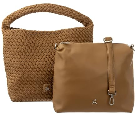Ledermeid Prato LM Joyce S973-W Neopren Umhängeteasche Bag in Bag copper