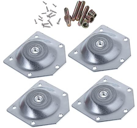 Gadpiparty 6pcs Metal Furniture Legs Tube Clamp Connectors Sofa Legs Floor Sofa Battery Wall Lights Furniture Leg Mounting Plate Japanese Lamp Shade Dresser Legs Sofa Couch Pole Table Legs