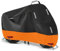 Bache Moto Exterieur Etanche 300D Oxford Housse de Protection pour Scooter Couverture Moto Cross avec 5 Bandes Réfléchissantes, 2 Trous de Verrouillage et 2 Boucles Coupe-Vent (4XL: 295x 95x 140 cm)