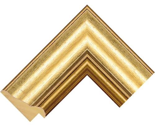 Real Wood, Hand Crafted Frames (Bezel) for the Samsung Frame TV 2021 to 2024 (Reverse Gold 63mm, 32 inch)