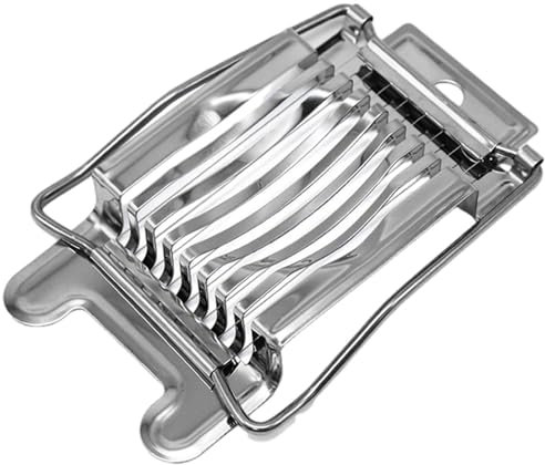 Cortadora de fresas - Cortador de, Picadora de fresas | Utensilio de cocina para rebanar fresas, alambre para rebanar huevos de acero inoxidable rápido, utensilios de cocina fáciles de pr