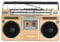 Portable Retro Boombox with CD and Cassette Player, DAB Radio, FM Radio, USB Recording, Bluetooth Receiver, Speakers - Gold Color for Family Gathering/Travel