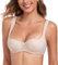 Lemorosy Women's Push Up Balconette Bra Demi Half Cup Lightly Padded Underwired Lace Bralatte(Nude,36C)