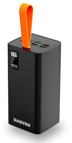 DANVEO Power Bank 50000MAH Portable Charger Phone Battery Pack Fast Charge with LCD Display, PD3.0 QC4.0, USB-C Input & Output, 4 Ports for iPhone, Samsung, Huawei, Phone, Tablets & More