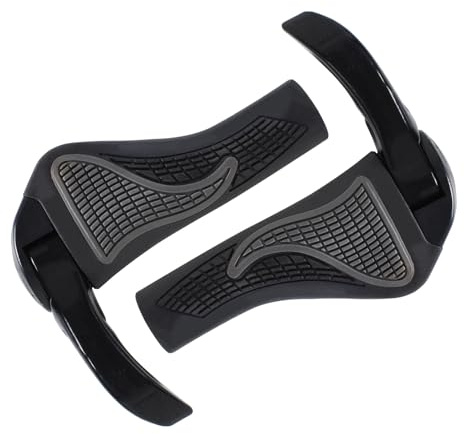 Puños para bicicleta, manillar de bicicleta de 22,2 mm, puños ergonómicos con dos lados de diseño de bloqueo, antideslizantes, para MTB BMX Cycling Foldable Urban Bicycles Grips, Scooter Grips (negro)