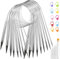 9 Stück Stricknadeln Rundstricknadel Set Metall 80cm, 2.5/3/4/5/6/7/8/9/10mm Rundstricknadeln Metall mit Nähnadeln, Maschenmarkierer, Rundstricknadeln 80 cm Edelstahl Rundnadeln für Socken, Schal, Hut