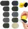 VACUBXBY 50mm Papier de Verre Sec à l'eau 100 240 400 600 800 1000 1500 2000 3000 7000 Grain avec 2pcs 2 bloc de Ponçage à la Main Crochet, Disques Abrasifs Ronds, Tampons de Ponceuse