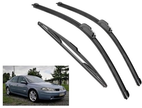 Escobillas de limpiaparabrisas Delanteras y traseras para Renault Laguna 2 Combi (2001-2007)