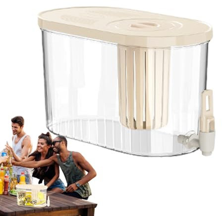 Distributore D'acqua Per Frigorifero - Caraffa Per Acqua Da Frigorifero,Bottiglia Contenitore Da E Mezzo Litri Con Rubinetto Antigoccia Per Cucina Campeggio Rv Esterno