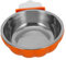 Totority Parrot Food Bowl Water Bowl Feed Small Holder Bird Bunny Water Bowl Parrot Clamps Water Dispenser Parrot Water Dispenser Food Dish Stainless Steel Orange