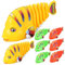 IMIKEYA 8pièces Jouets De Poisson à Remonter Plastique pour Jouets Aquatiques Colorés pour Amusement La Piscine Plage