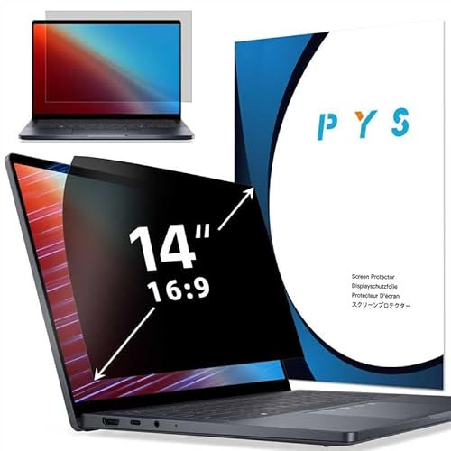PYS Protezione schermo privacy 360 ° 14 pollici 16:9 monitor del computer portatile antiriflesso filtro anti impronte digitali per Hp/Dell/Acer/Lenovo/ThinkPad/Samsung/Asus/Sony