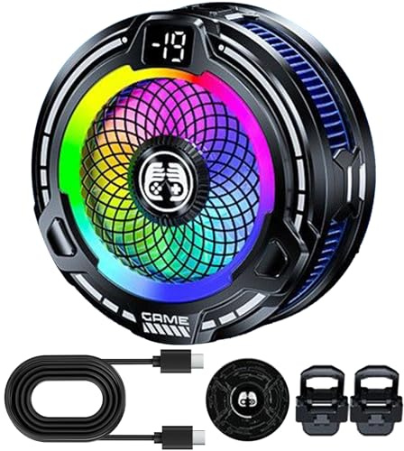 Ventilador Magnético para Móvil,Radiador Magnético 30W para Teléfono | Disipador Portátil Ajustable para Smartphones Tablet Juegos Vlog Exterior Verano